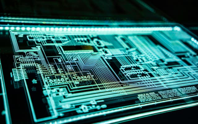 A padlock illustration over a circuit board