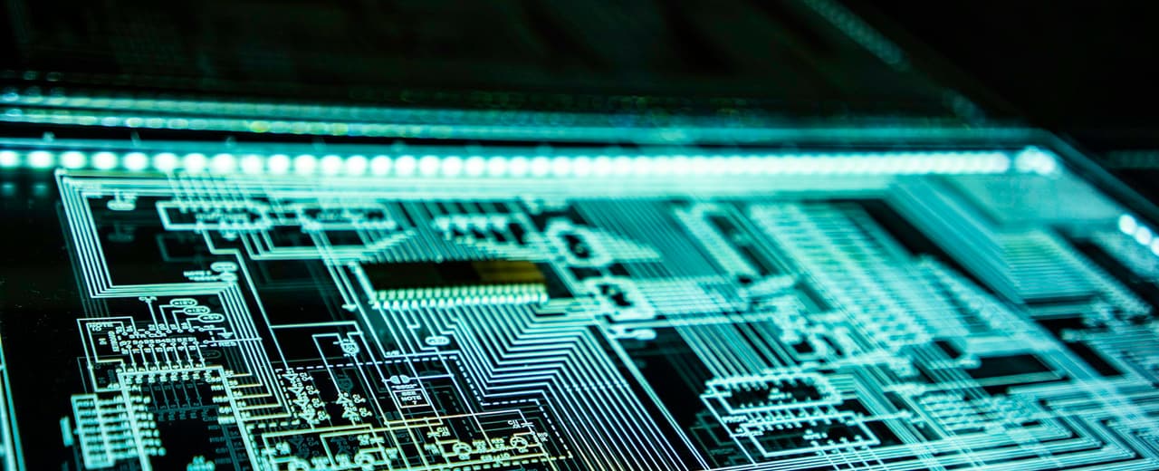 A padlock illustration over a circuit board